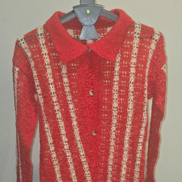 Other - *NEVER WORN* Wmn Sxy 2 Pcs Stpe Prted Knted Swter Jkets Bcon Shrts Prty SZ M